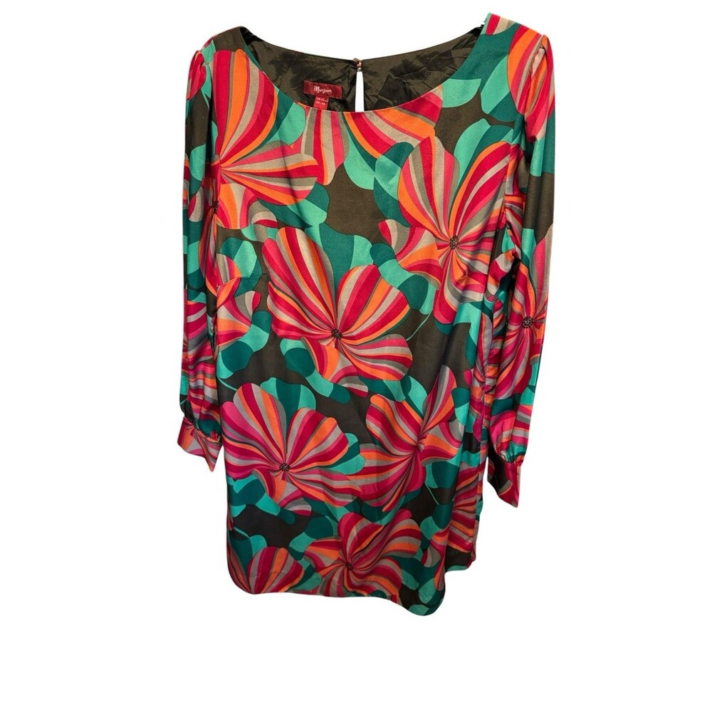 Monsoon women's Bright Retro shift dress UK120 multicolour Floral EU48